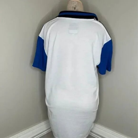 Bleecker and Mercer Men's Blue Black and White Checkered Millionaire Polo Large - Picture 2 of 8